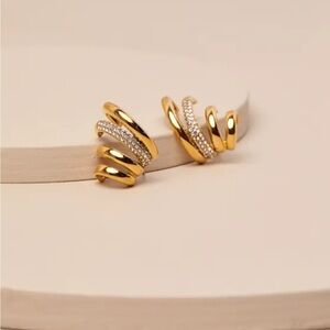 Undeniable Stunner Gold Multi-Hoop Statement Earrings